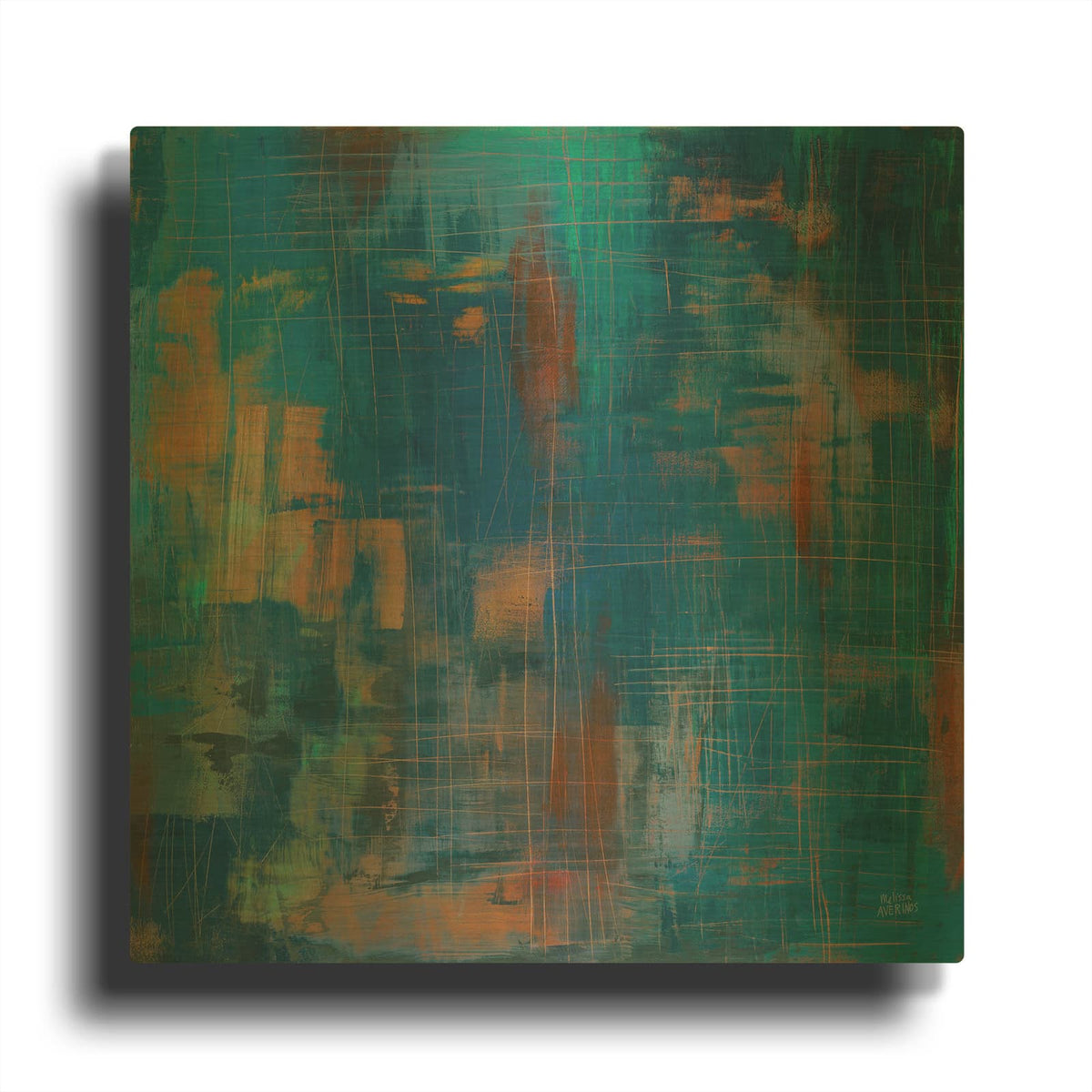 'Northern Lights' By Melissa Averinos Gold Metal Wall Art