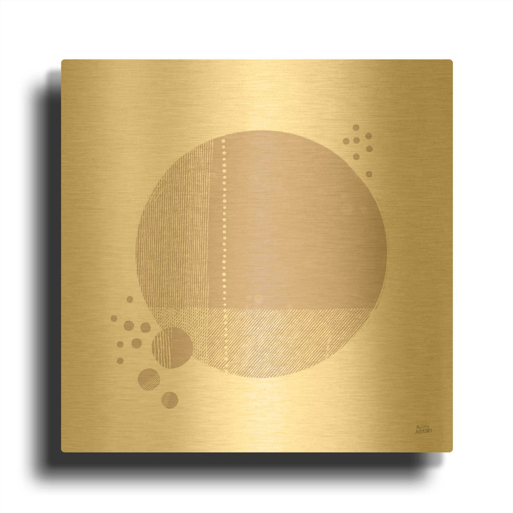 'Tribeca I Mauve' By Melissa Averinos Gold Metal Wall Art