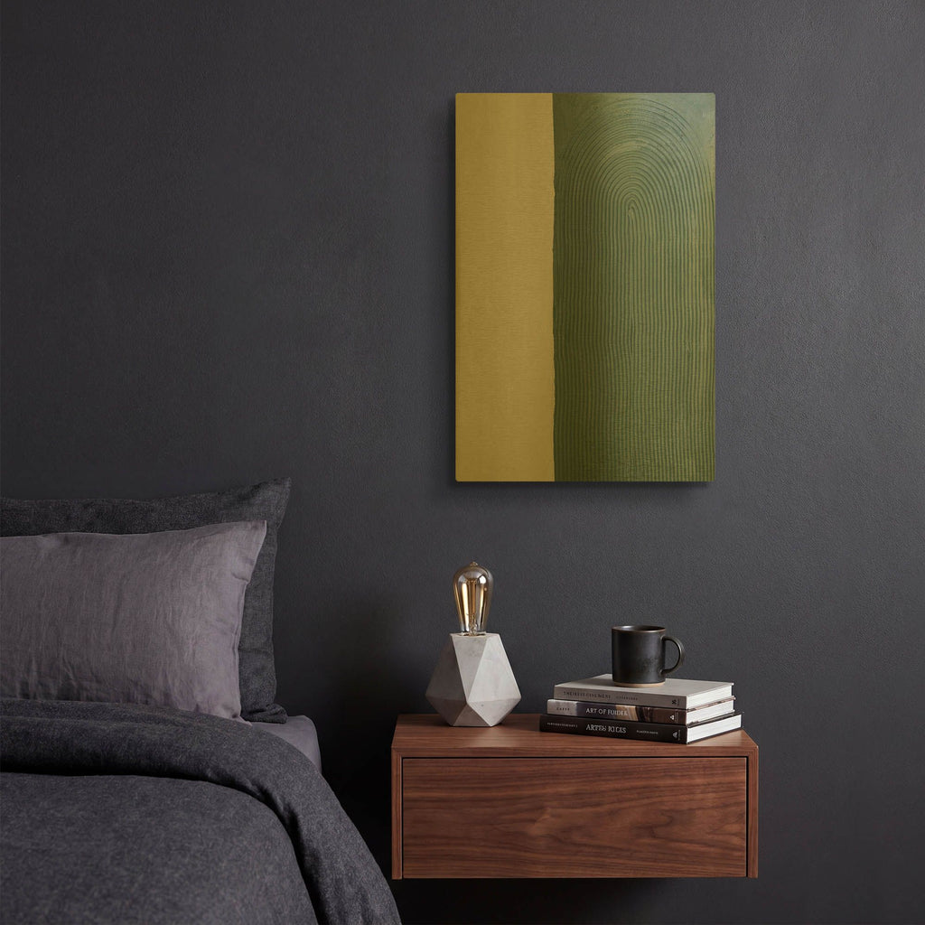 'Abstract Fields 1' By Sarah Adams Gold Metal Wall Art