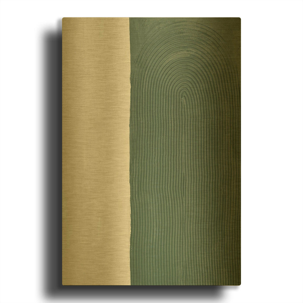 'Abstract Fields 1' By Sarah Adams Gold Metal Wall Art