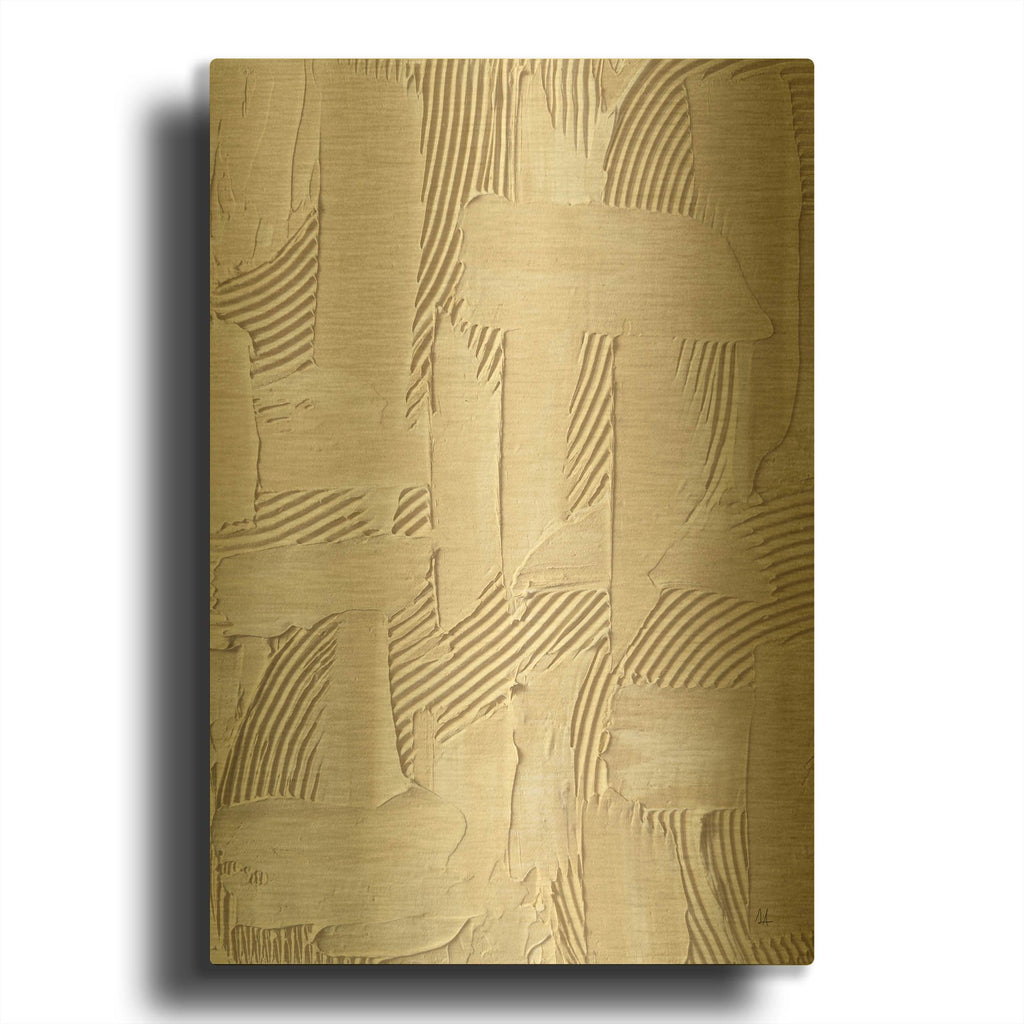 'Different Paths' By Sarah Adams Gold Metal Wall Art