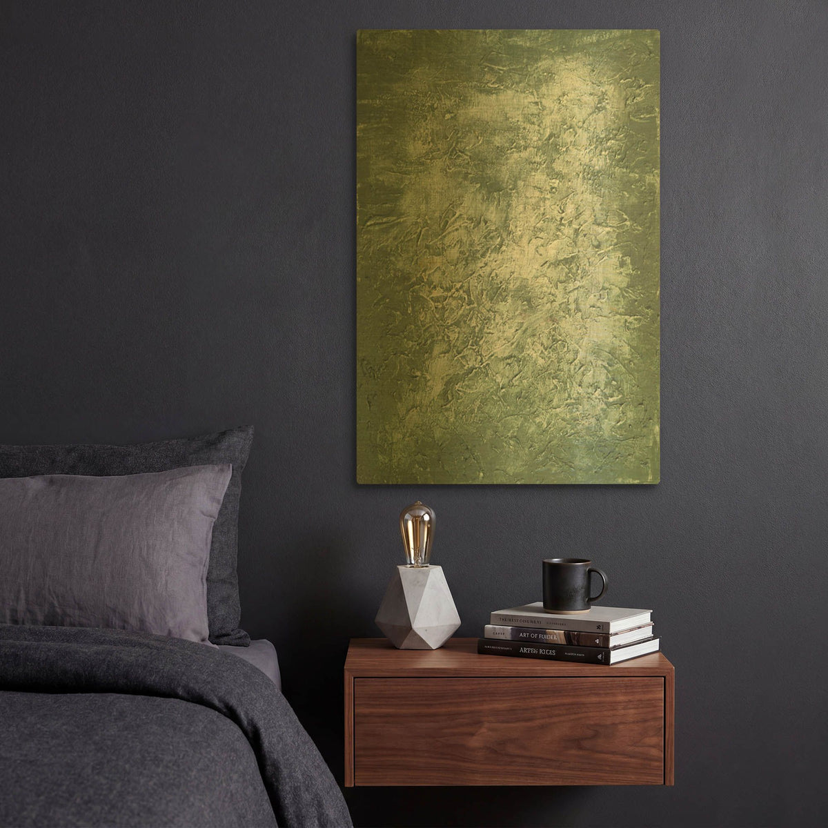 'Forest Floor 1' By Sarah Adams Gold Metal Wall Art