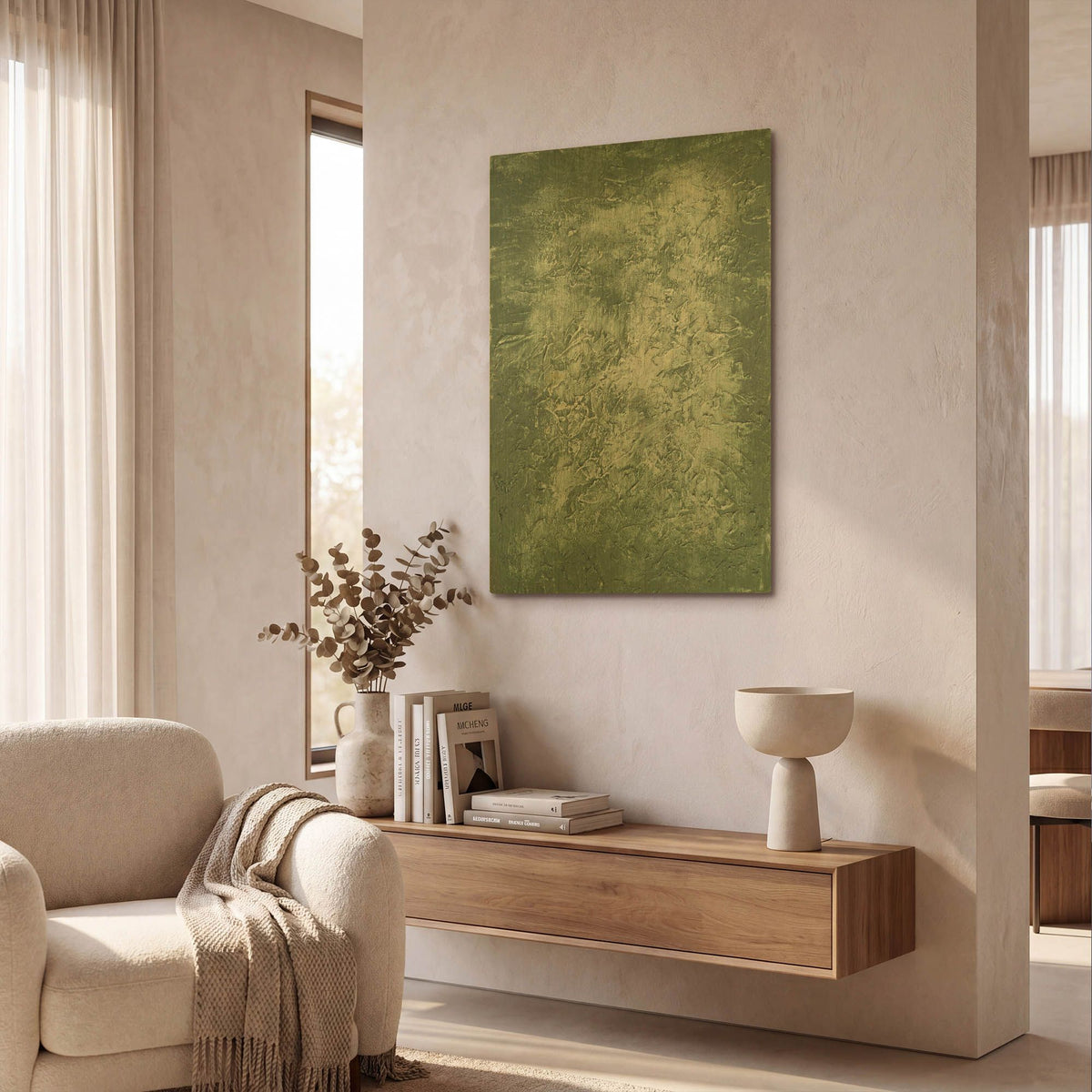 'Forest Floor 1' By Sarah Adams Gold Metal Wall Art