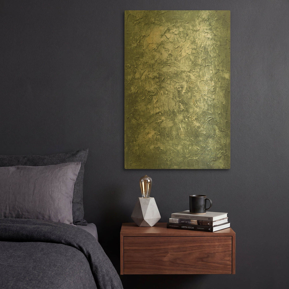 'Forest Floor 2' By Sarah Adams Gold Metal Wall Art