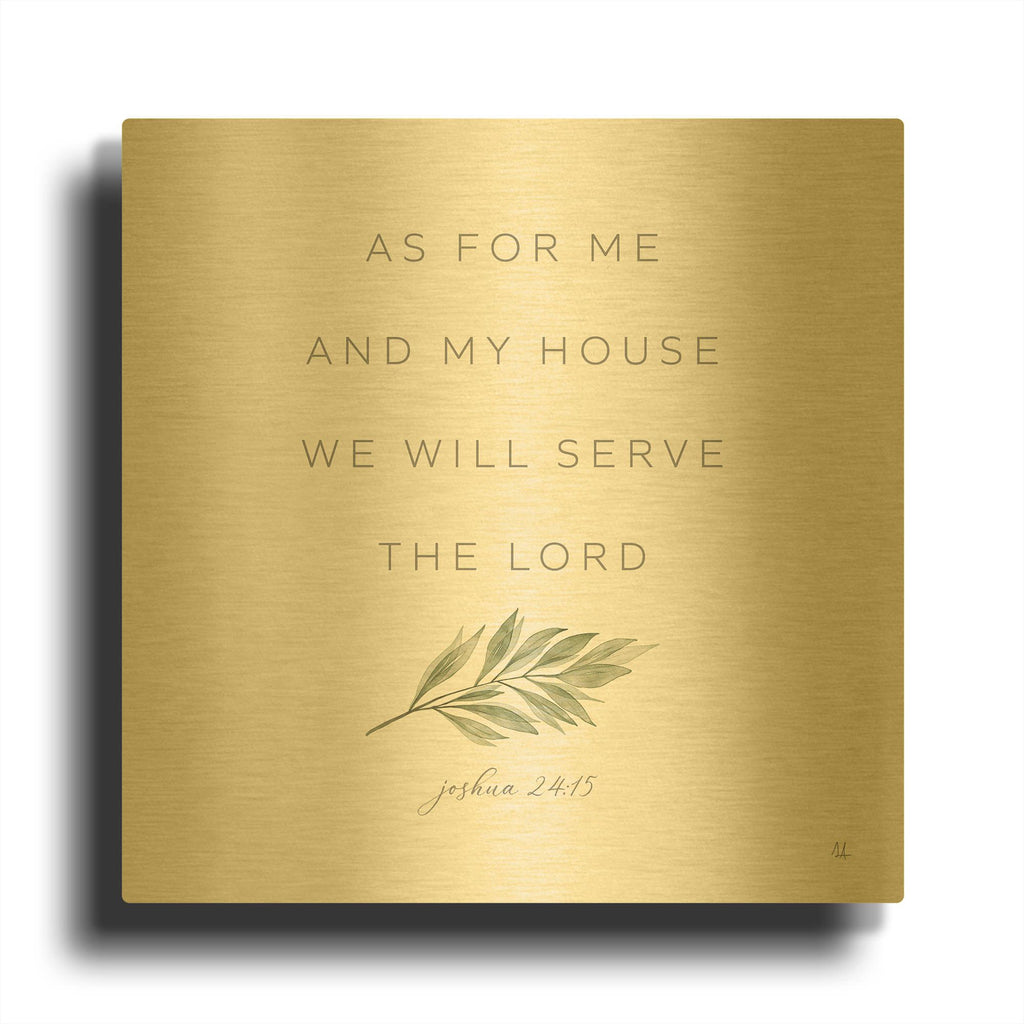 'Have Faith 1' By Sarah Adams Gold Metal Wall Art
