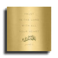 'Have Faith 2' By Sarah Adams Gold Metal Wall Art