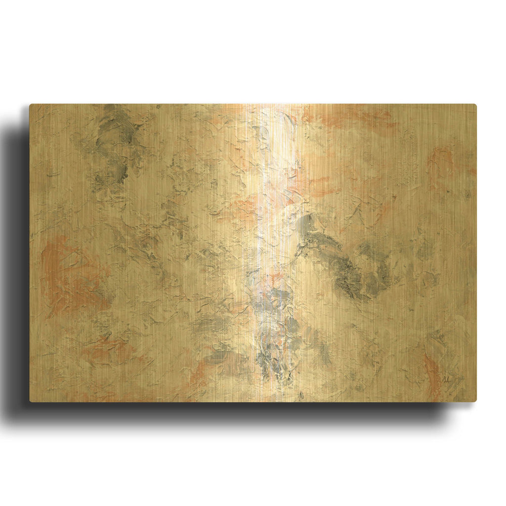 'Springtime 3' By Sarah Adams Gold Metal Wall Art
