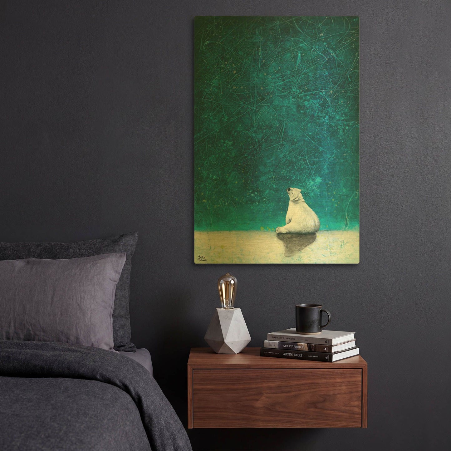 'Wishing on Stars' By Britt Hallowell Gold Metal Wall Art