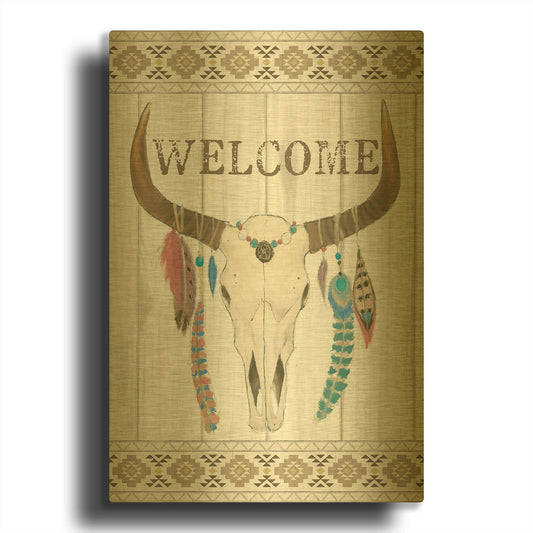 'Bohemian Rising I Welcome' By Emily Adams Gold Metal Wall Art