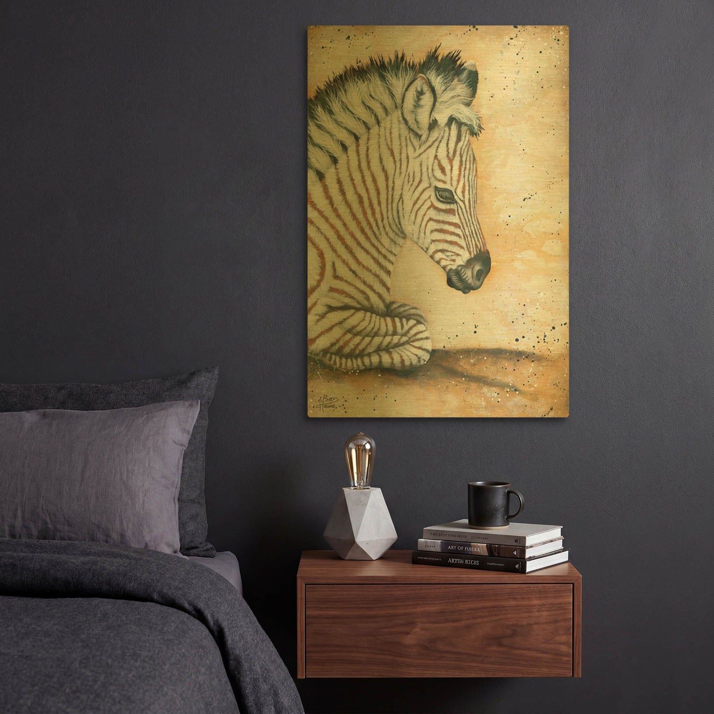 'Savannah Baby' By Britt Hallowell Gold Metal Wall Art