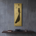'Elegance 1' By Emily Adams Gold Metal Wall Art