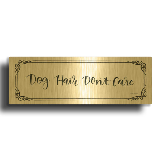 'Furry Fashion Friends V' By Emily Adams Gold Metal Wall Art