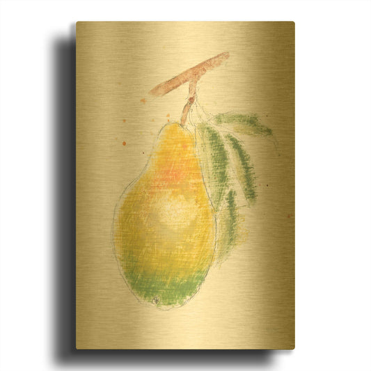 'Garden Delight 5' By Emily Adams Gold Metal Wall Art