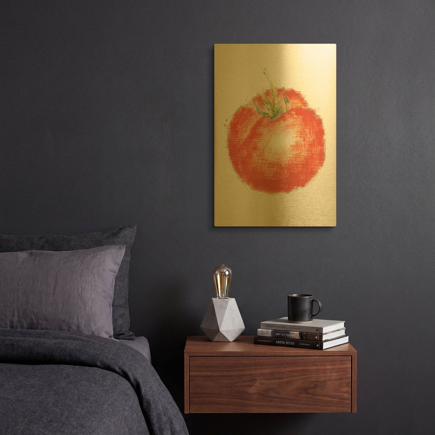 'Garden Delight 7' By Emily Adams Gold Metal Wall Art