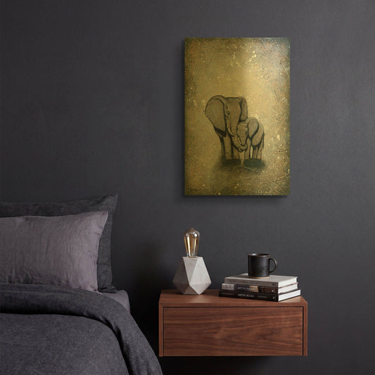 'My Love for You' By Britt Hallowell Gold Metal Wall Art