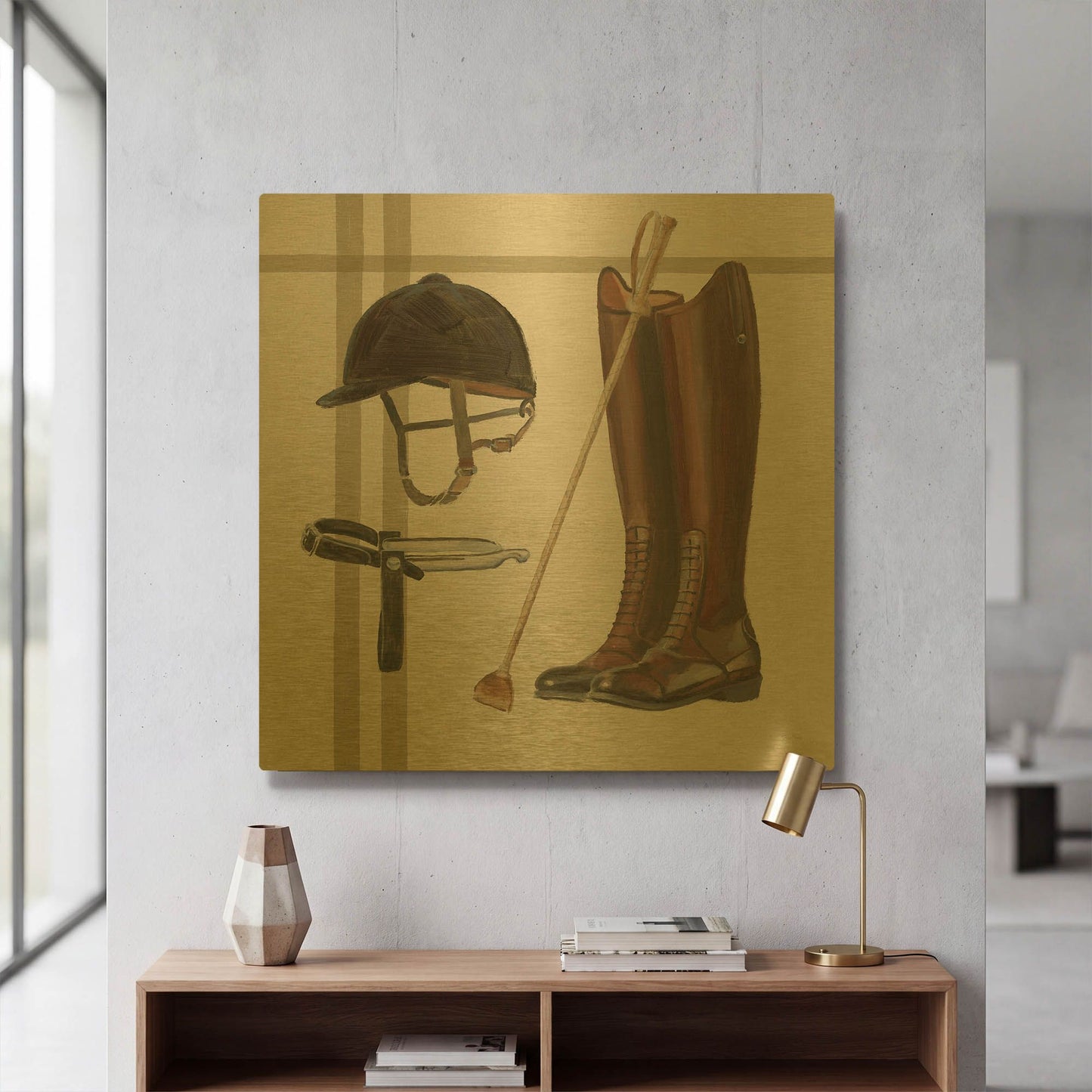 'Natural Charm 5' By Emily Adams Gold Metal Wall Art