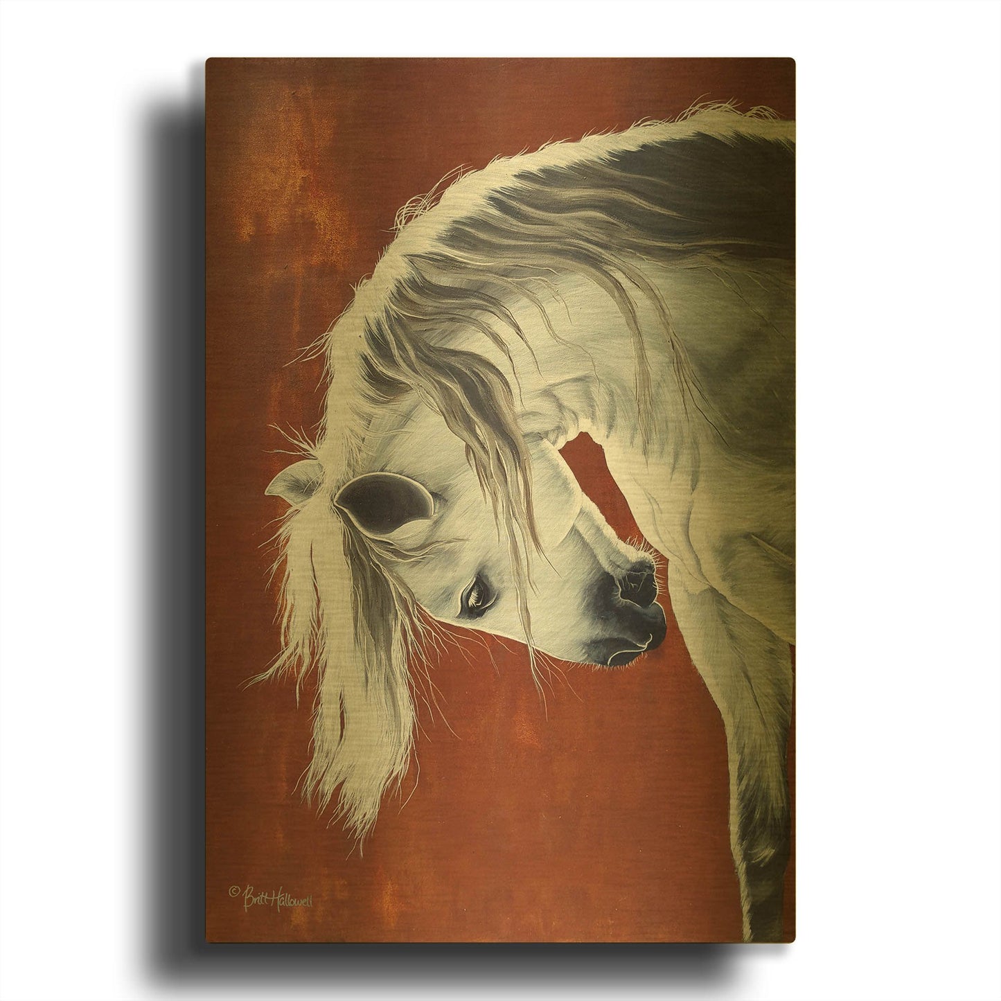 'The Untamable Heart' By Britt Hallowell Gold Metal Wall Art