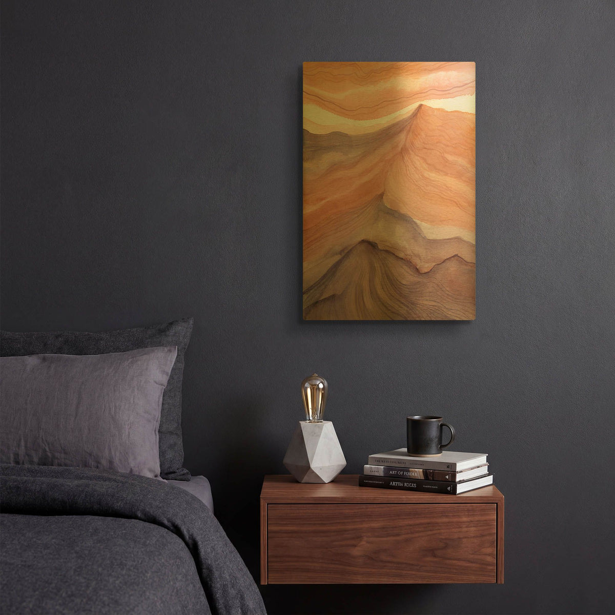 'Canyon Dreams 1' By Brett Blumenthal Gold Metal Wall Art
