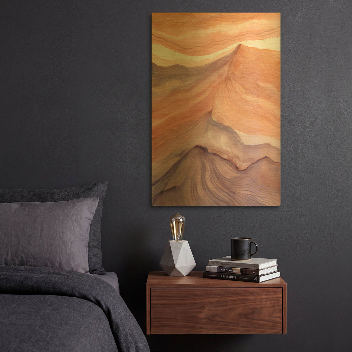 'Canyon Dreams 1' By Brett Blumenthal Gold Metal Wall Art