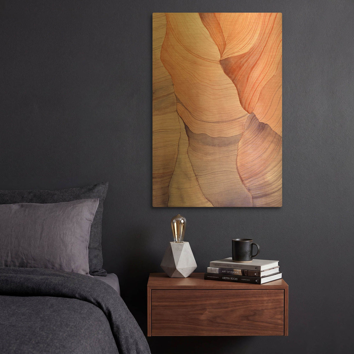 'Canyon Dreams 2' By Brett Blumenthal Gold Metal Wall Art