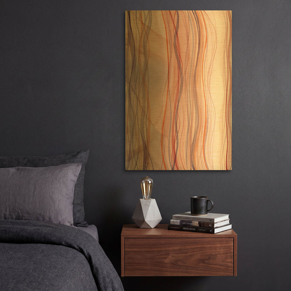 'Canyon Dreams 3' By Brett Blumenthal Gold Metal Wall Art