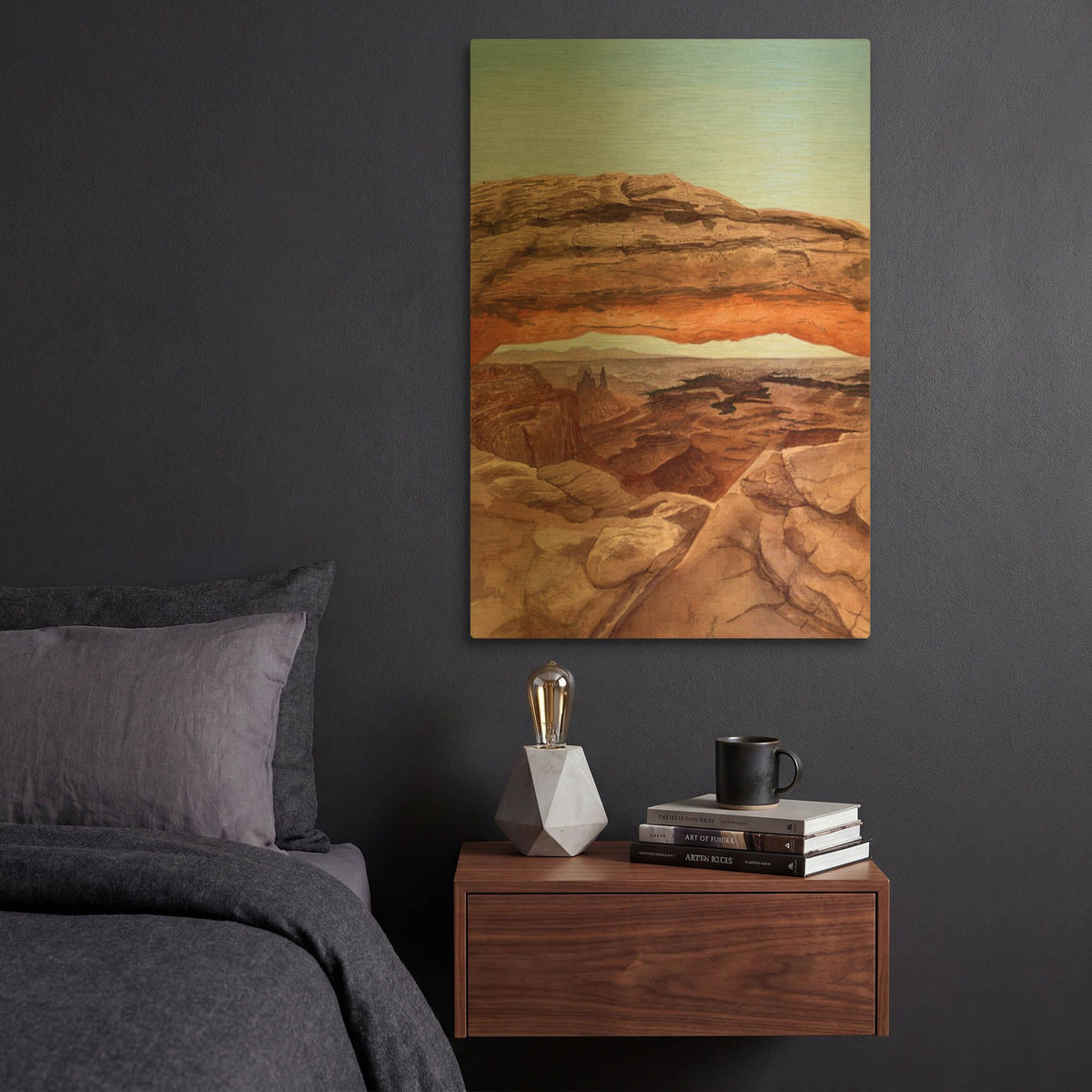 'Canyonlands' By Brett Blumenthal Gold Metal Wall Art