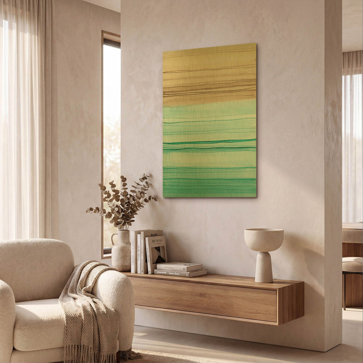 'Coastal Vibes 1' By Brett Blumenthal Gold Metal Wall Art