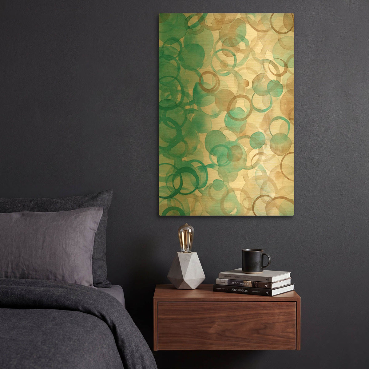 'Coastal Vibes 2' By Brett Blumenthal Gold Metal Wall Art