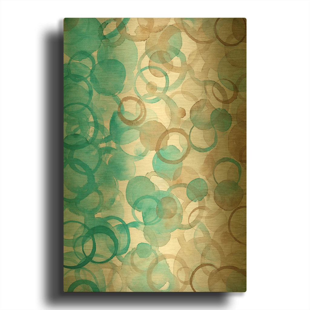 'Coastal Vibes 2' By Brett Blumenthal Gold Metal Wall Art