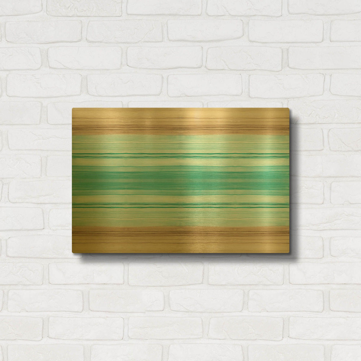 'Coastal Vibes 4' By Brett Blumenthal Gold Metal Wall Art