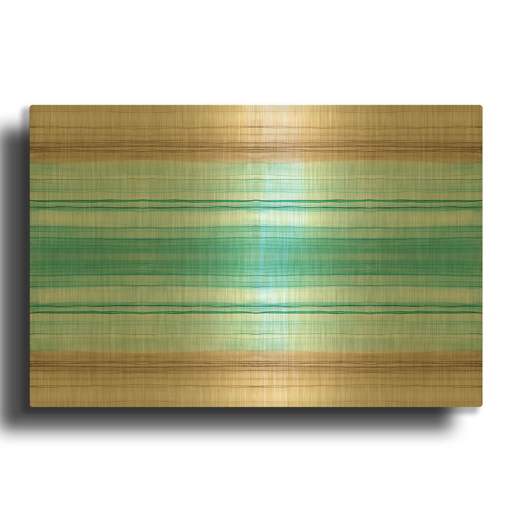 'Coastal Vibes 4' By Brett Blumenthal Gold Metal Wall Art