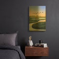 'Everglades' By Brett Blumenthal Gold Metal Wall Art