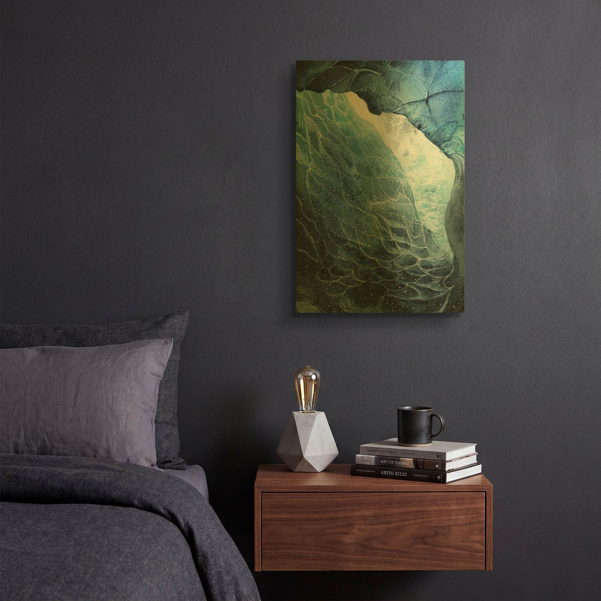'Glacial Perspectives 1' By Brett Blumenthal Gold Metal Wall Art