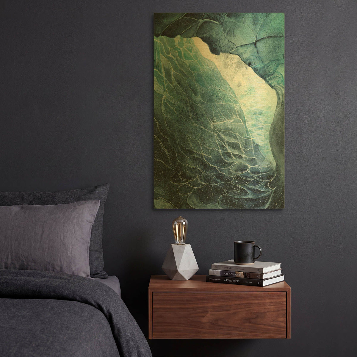 'Glacial Perspectives 1' By Brett Blumenthal Gold Metal Wall Art