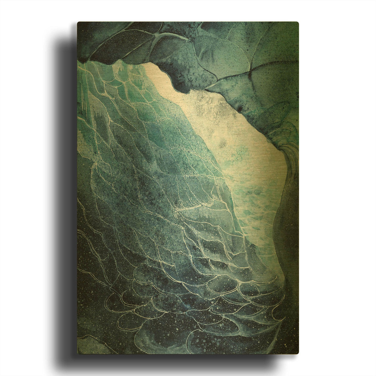 'Glacial Perspectives 1' By Brett Blumenthal Gold Metal Wall Art