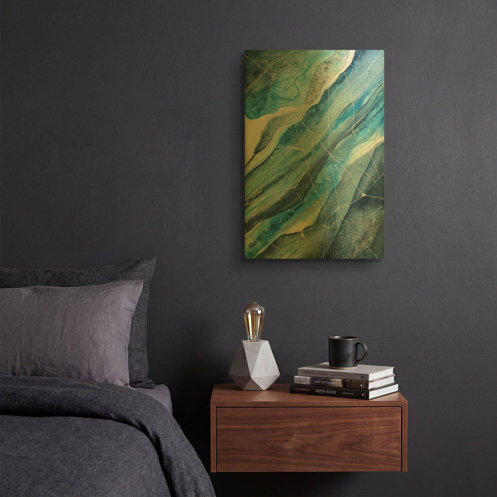 'Glacial Perspectives 2' By Brett Blumenthal Gold Metal Wall Art