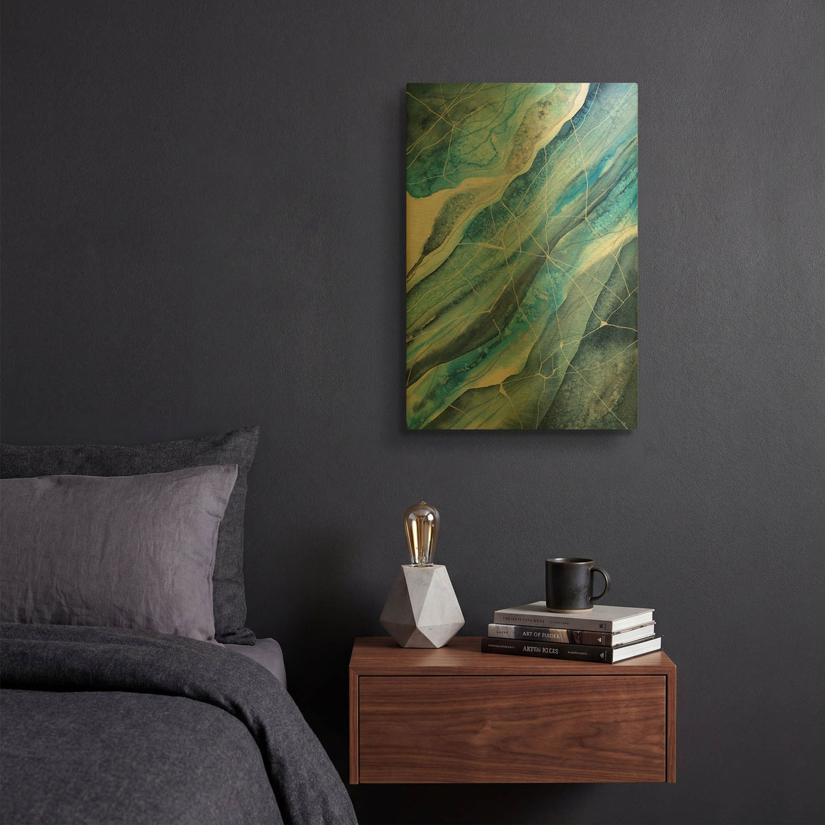 'Glacial Perspectives 2' By Brett Blumenthal Gold Metal Wall Art