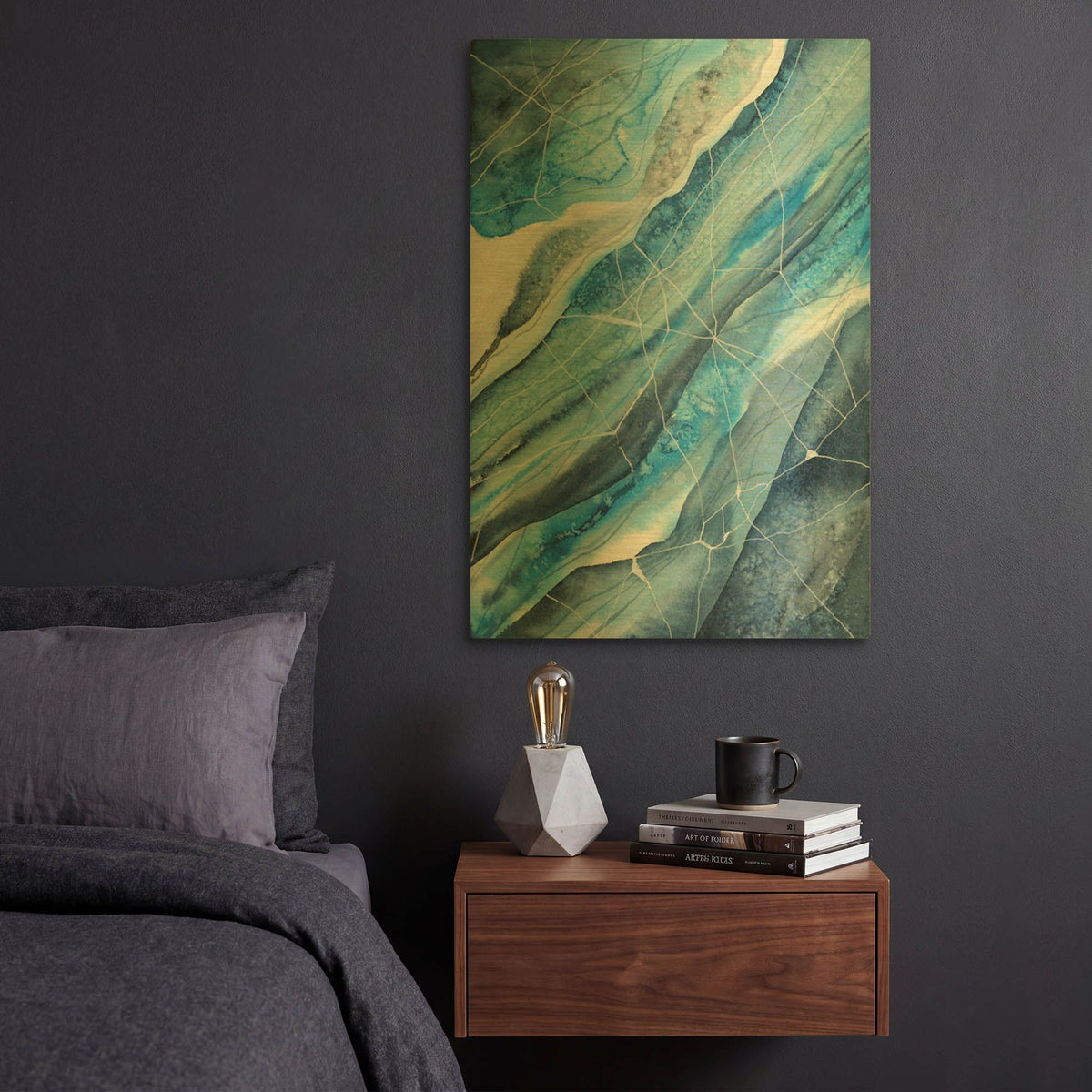 'Glacial Perspectives 2' By Brett Blumenthal Gold Metal Wall Art