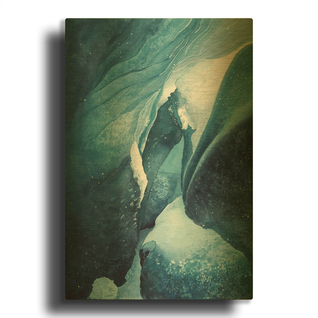 'Glacial Perspectives 3' By Brett Blumenthal Gold Metal Wall Art