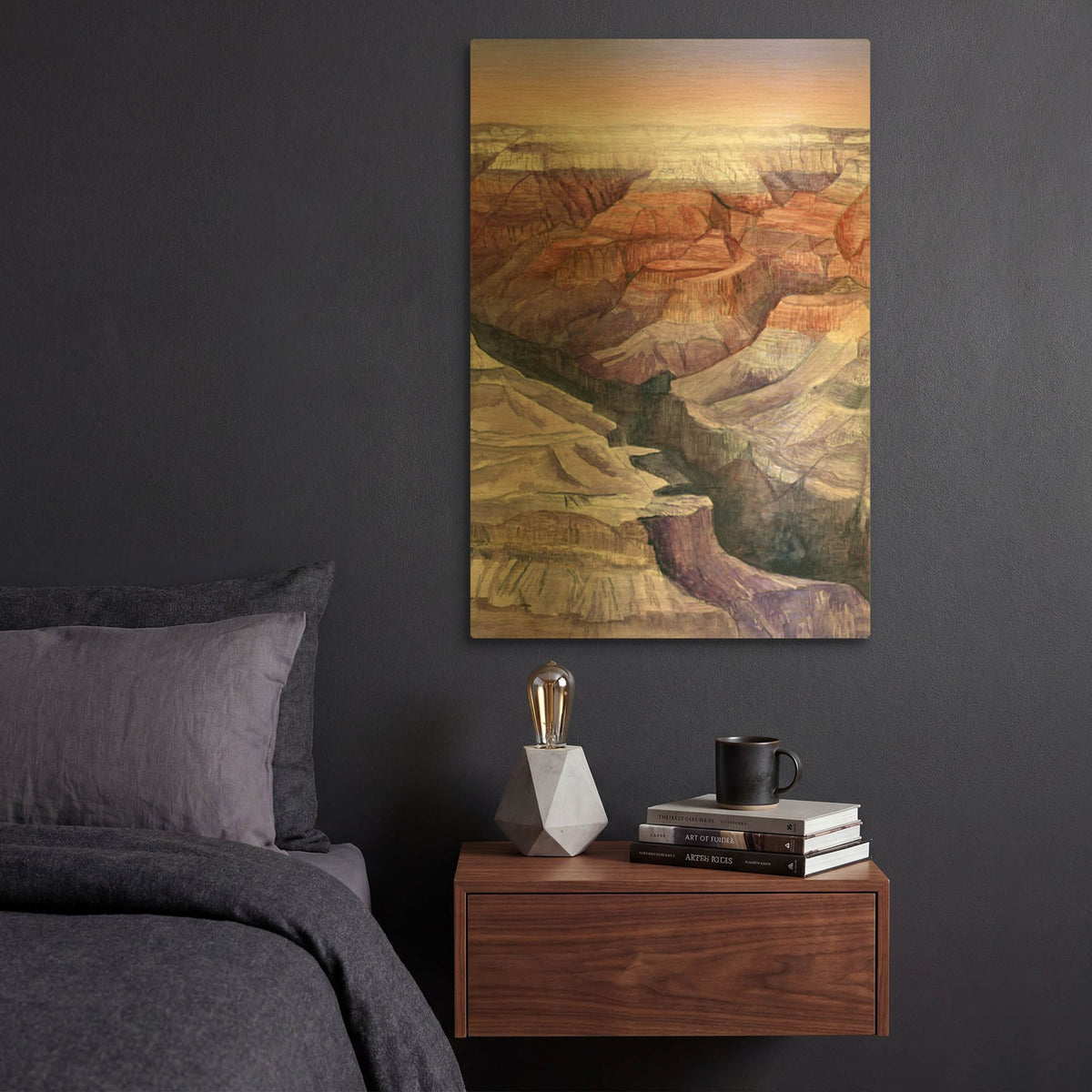 'Grand Canyon' By Brett Blumenthal Gold Metal Wall Art