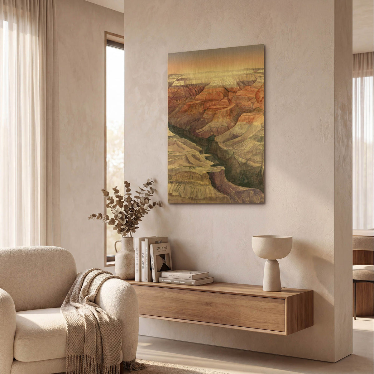 'Grand Canyon' By Brett Blumenthal Gold Metal Wall Art