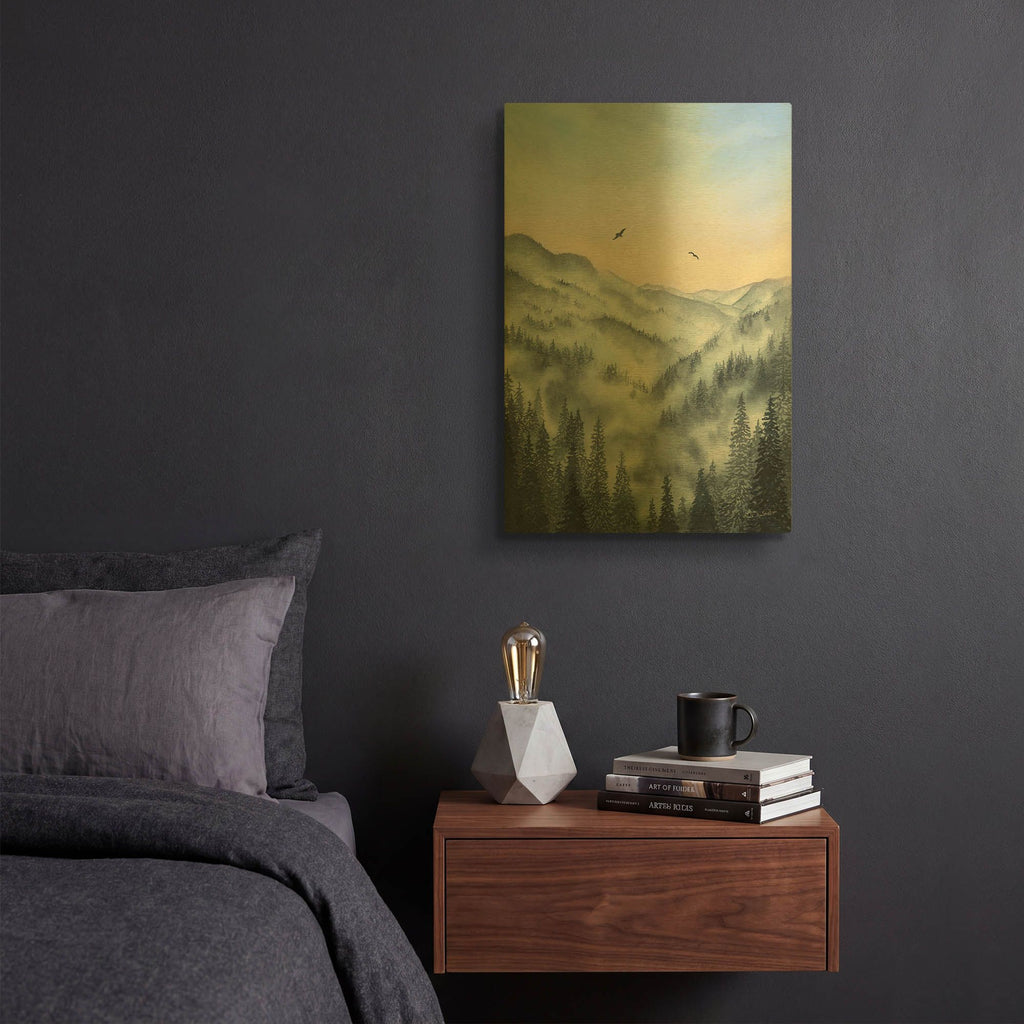 'Great Smoky Mountains' By Brett Blumenthal Gold Metal Wall Art