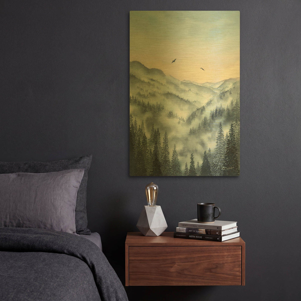 'Great Smoky Mountains' By Brett Blumenthal Gold Metal Wall Art