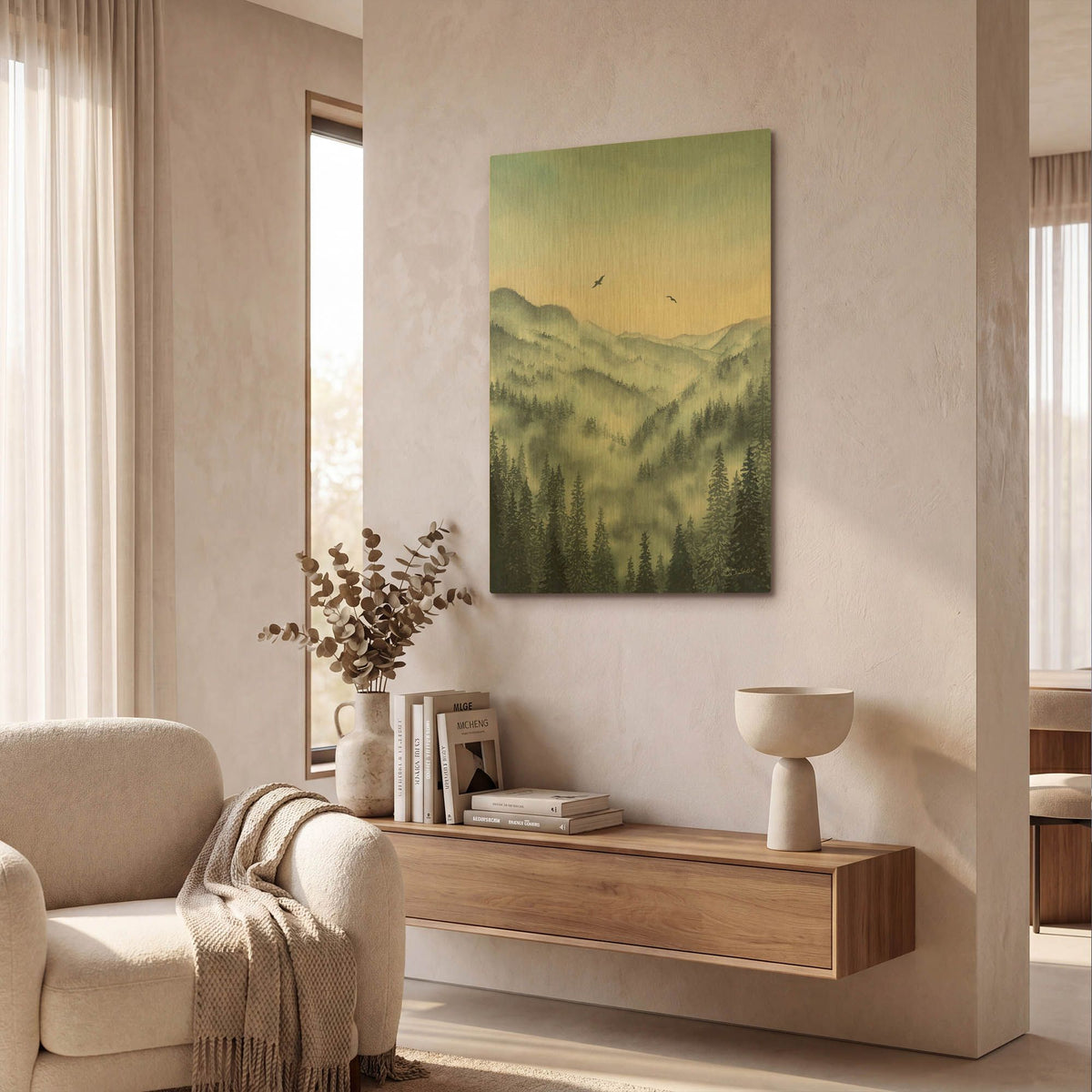 'Great Smoky Mountains' By Brett Blumenthal Gold Metal Wall Art