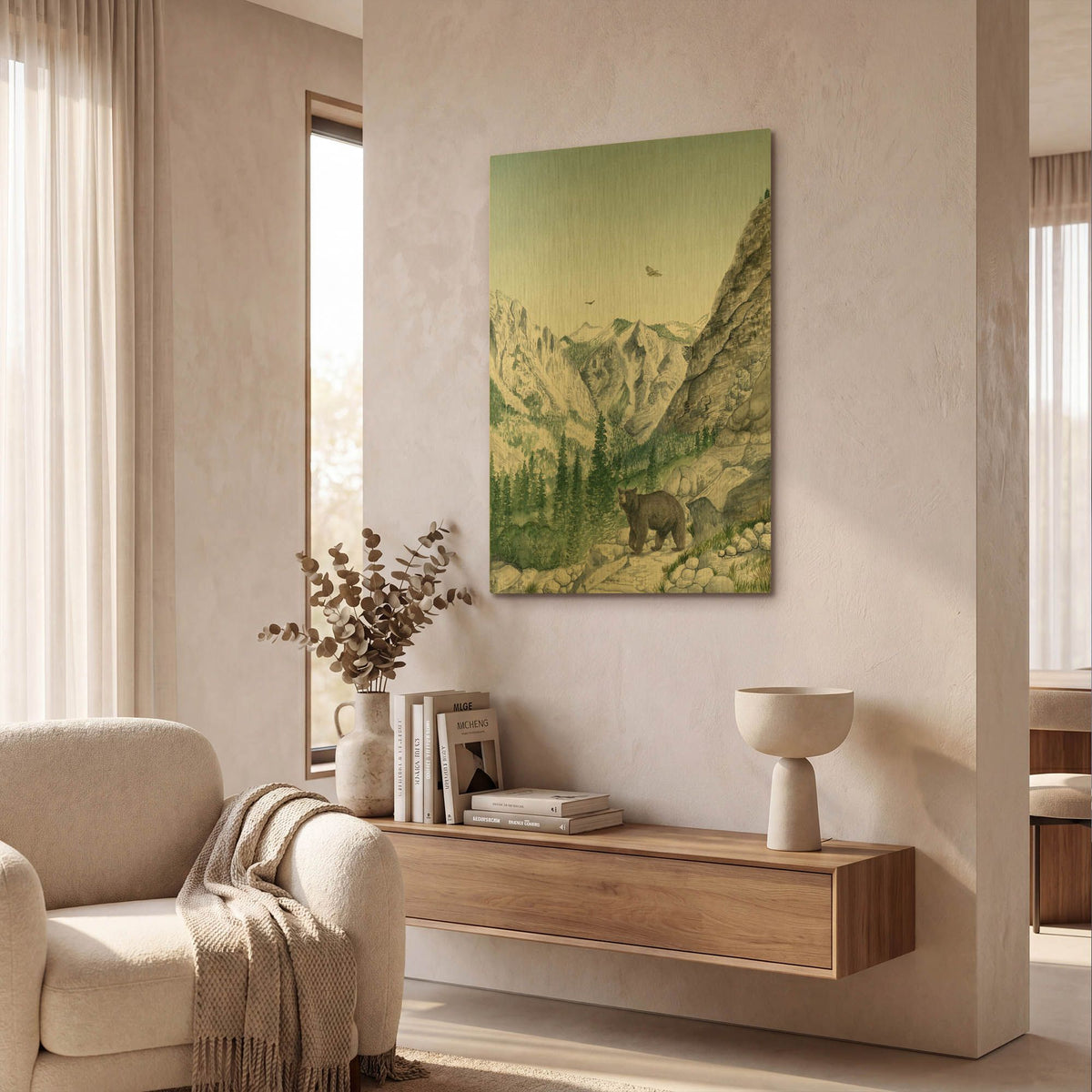 'Kings Canyon' By Brett Blumenthal Gold Metal Wall Art