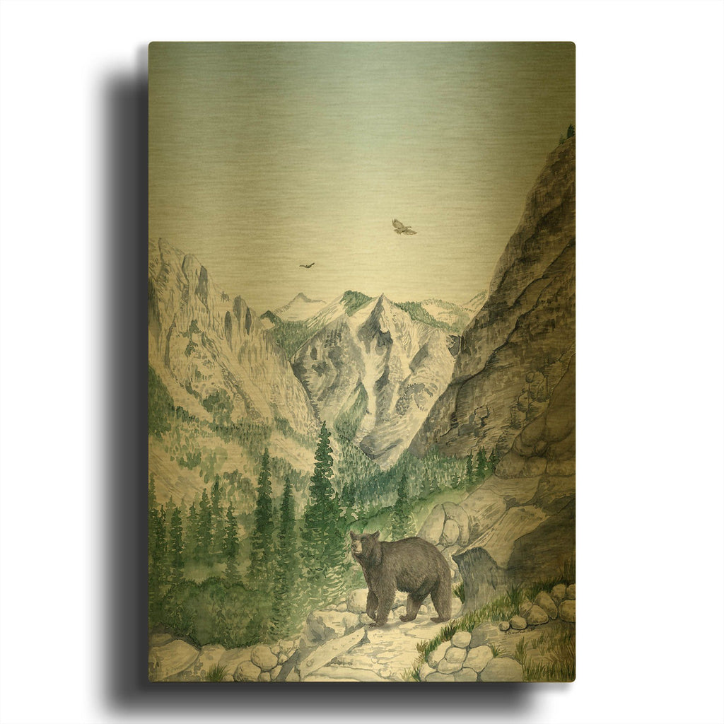 'Kings Canyon' By Brett Blumenthal Gold Metal Wall Art