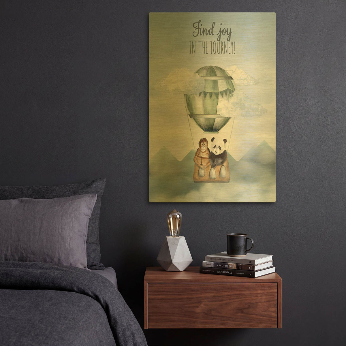 'Let's Go On An Adventure 3' By Brett Blumenthal Gold Metal Wall Art