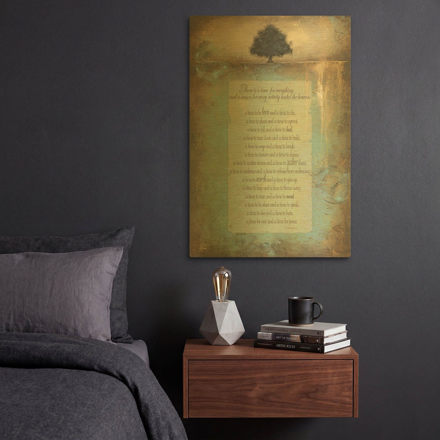 'Time for Everything' By Britt Hallowell Gold Metal Wall Art