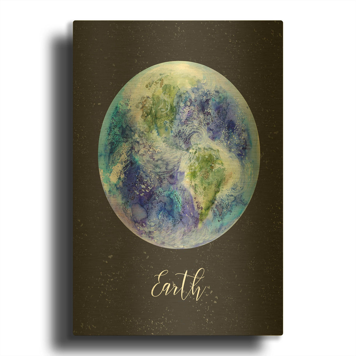 'Out Of This World 10' By Brett Blumenthal Gold Metal Wall Art