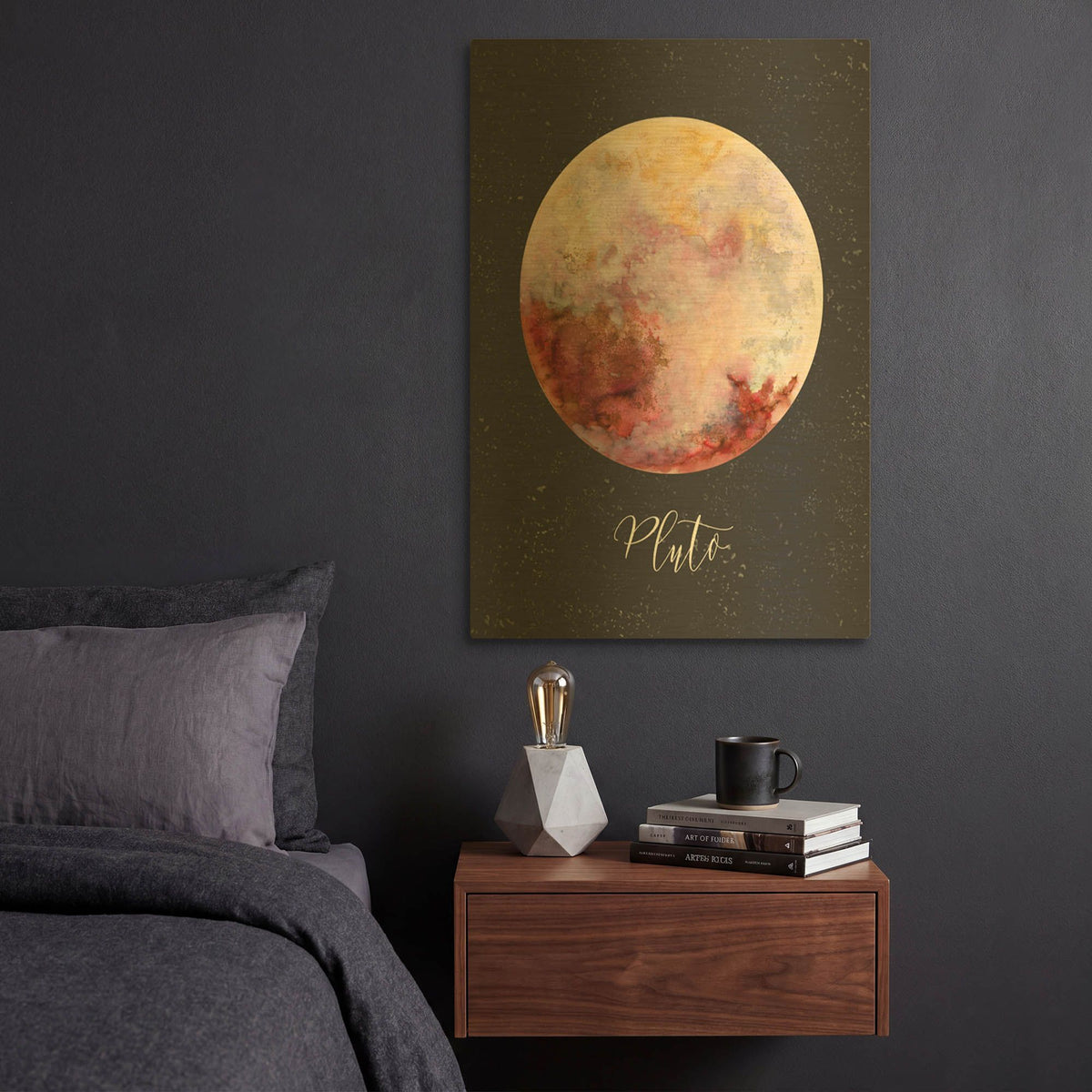 'Out Of This World 11' By Brett Blumenthal Gold Metal Wall Art
